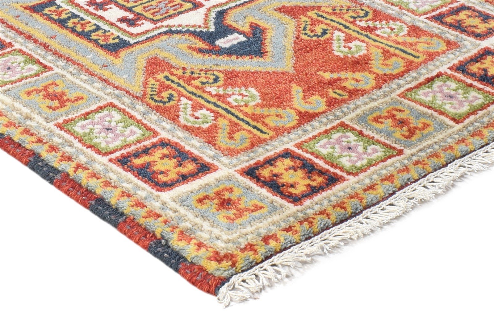 Rust Wool Rug 2' X 3' Persian Hand Knotted Kazak Oriental Small Carpet 