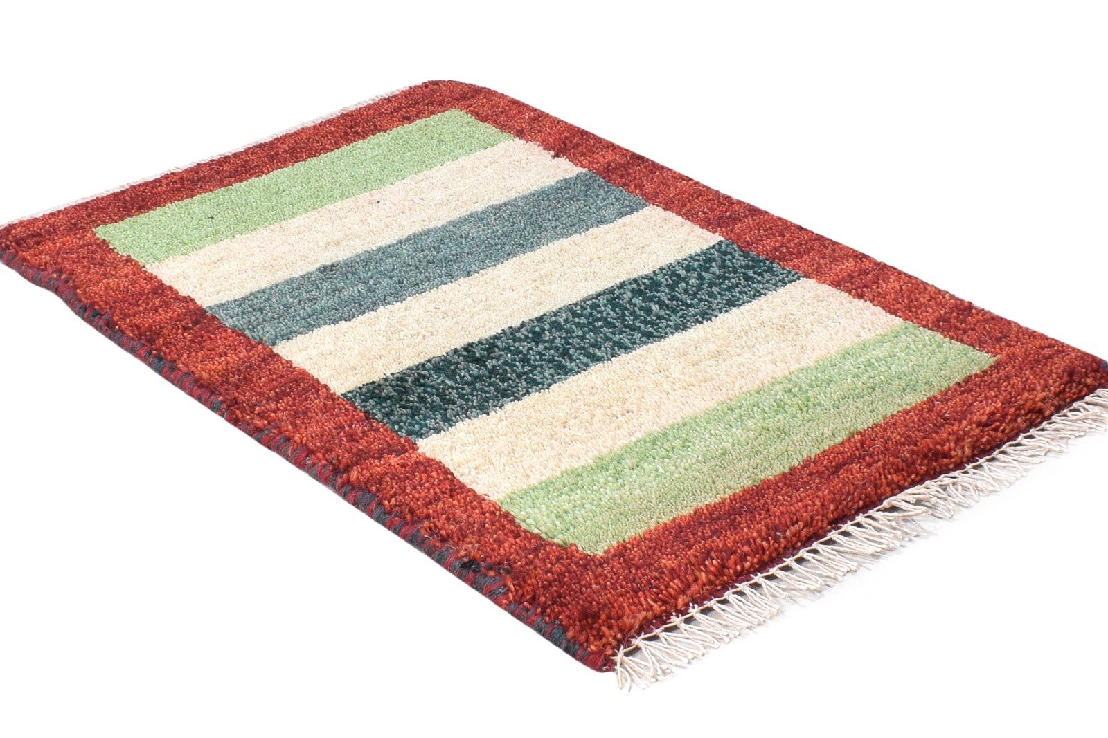 Multi Color Wool Rug 1X2 Tribal Hand Knotted Gabbeh Southwestern Small Carpet 