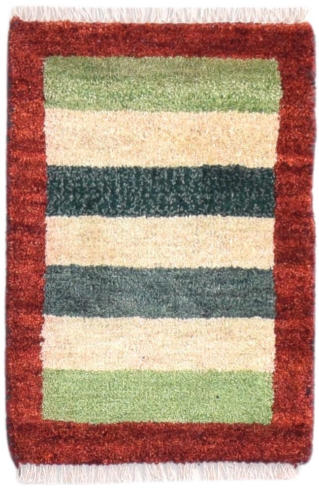 Multi Color Wool Rug 1X2 Tribal Hand Knotted Gabbeh Southwestern Small Carpet 