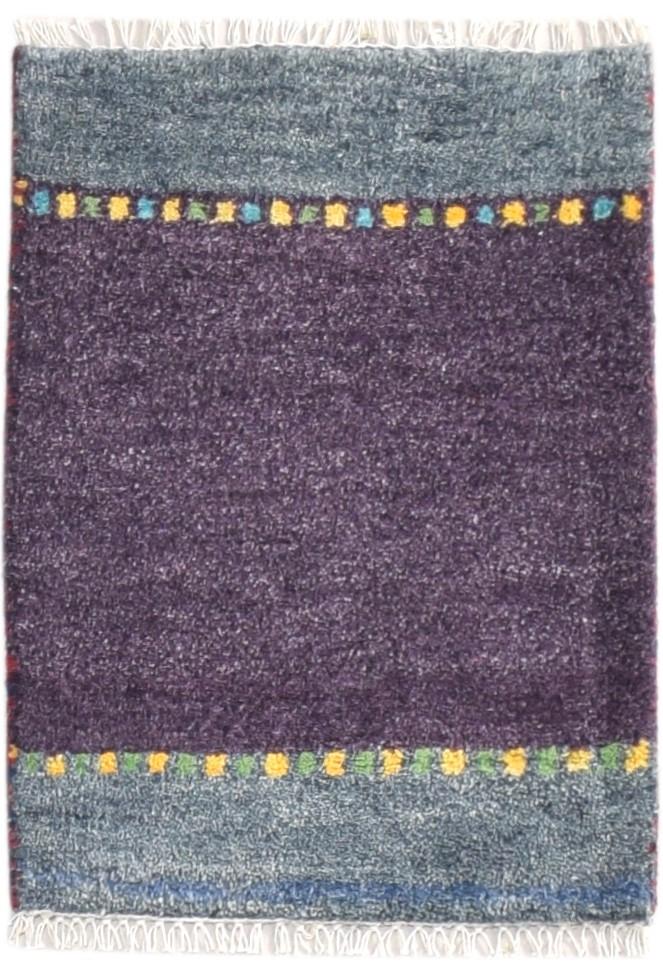 100% Wool Purple Rug 1X2 Tribal Hand Knotted Gabbeh Southwestern Small Carpet 