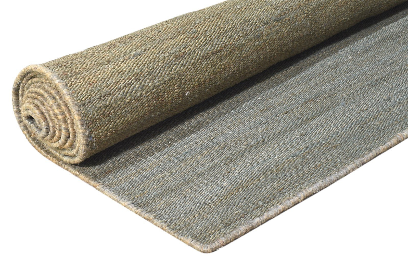 Dark Grey Jute Rug 8' X 11' Modern Hand Woven Scandinavian Solid Large Carpet 