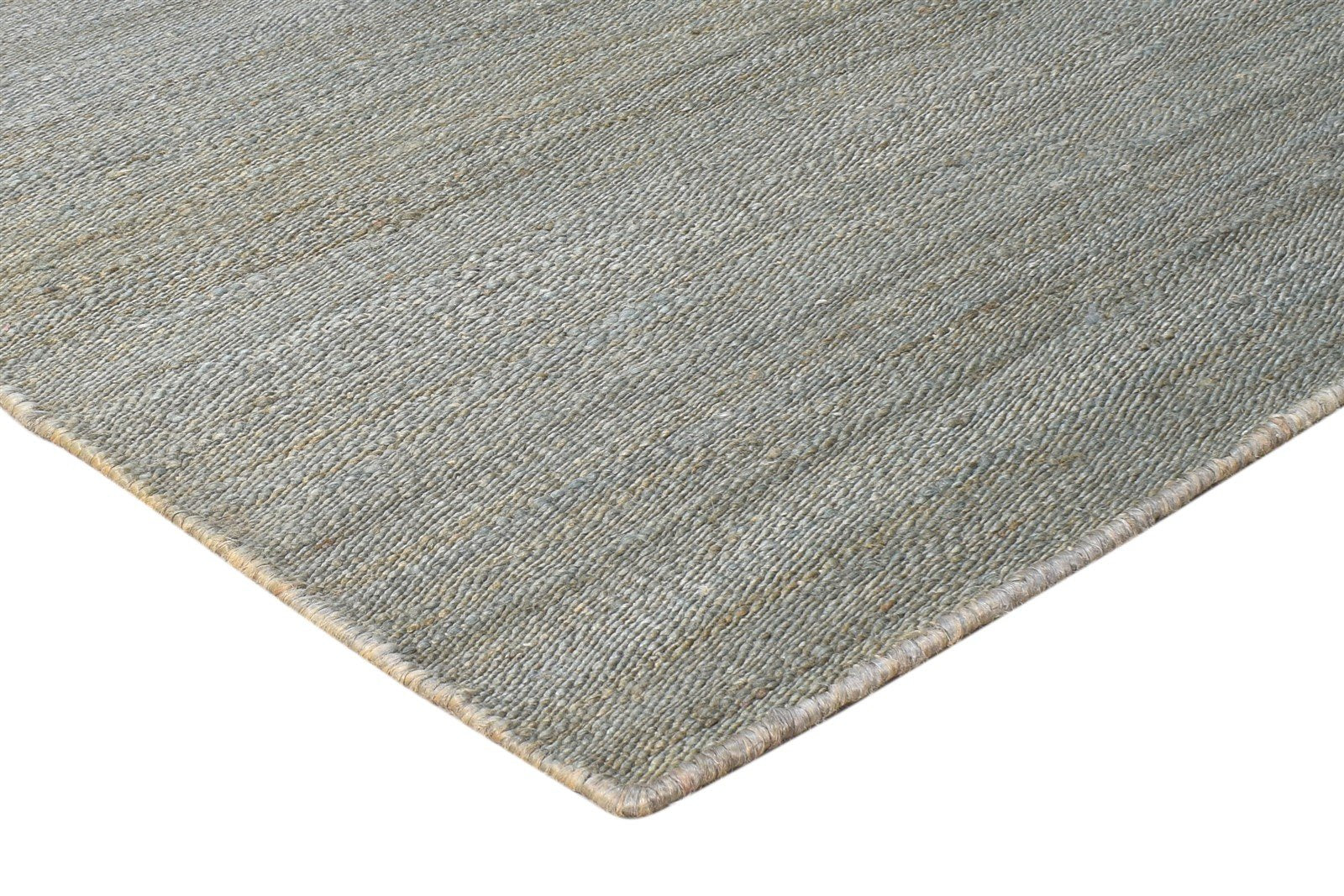 Dark Grey Jute Rug 8' X 11' Modern Hand Woven Scandinavian Solid Large Carpet 