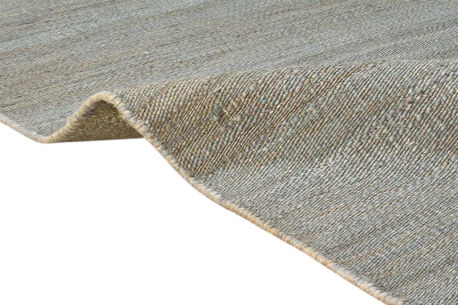 Dark Grey Jute Rug 8' X 11' Modern Hand Woven Scandinavian Solid Large Carpet 