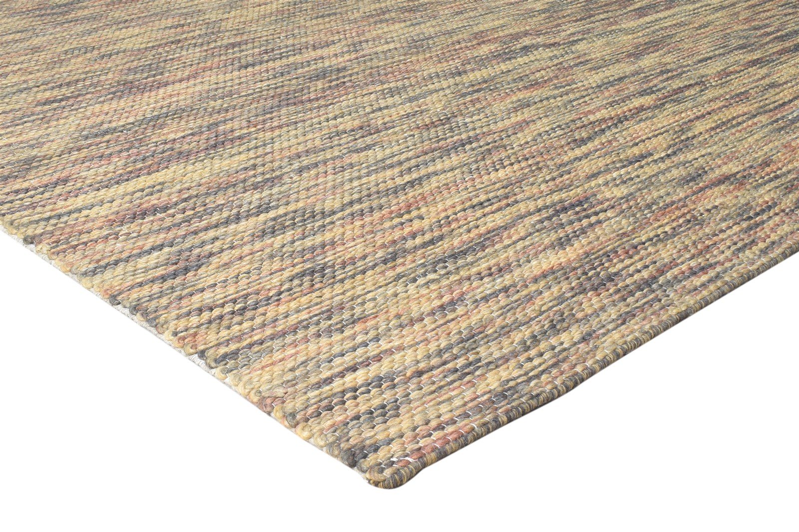 8' X 11' Rug Wool Beige Modern Hand Woven Scandinavian Abstract Large Carpet 