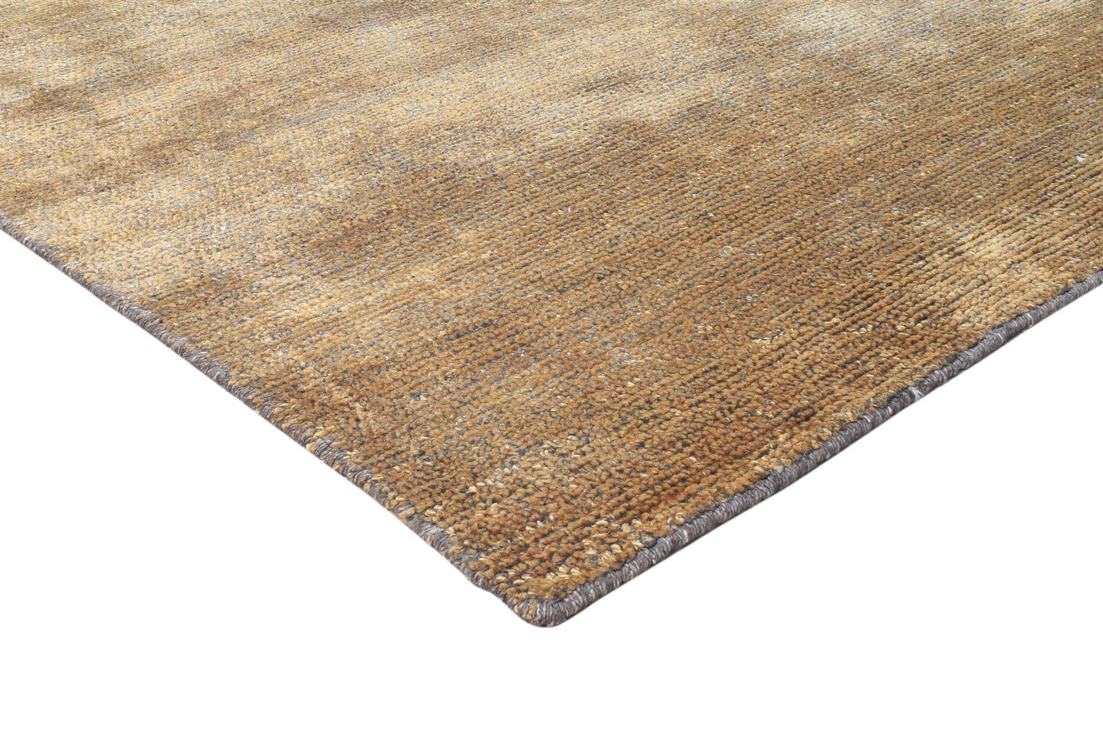 Jute Brown Rug 8' X 10' Modern Hand Woven Scandinavian Solid Large Carpet 