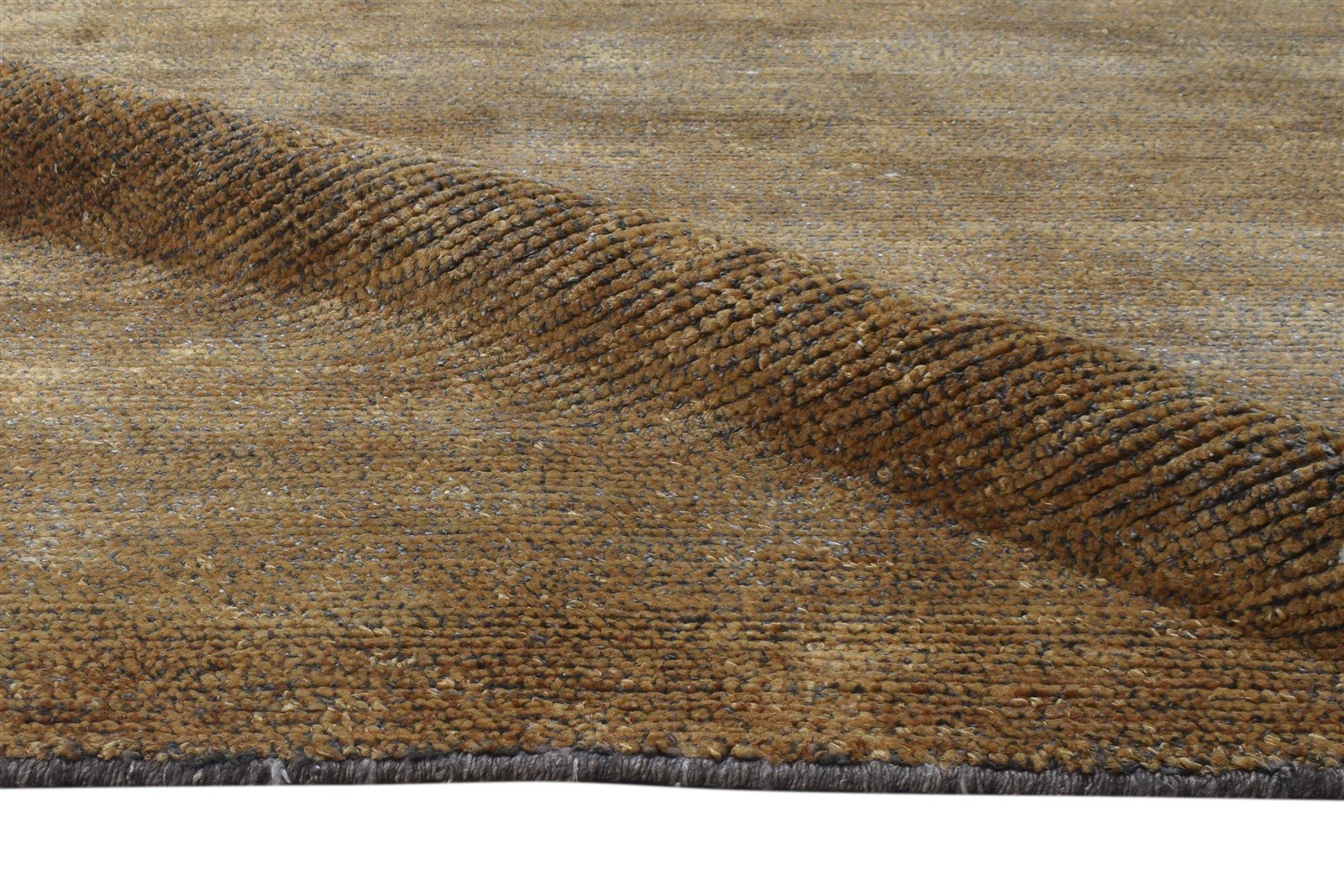 Jute Brown Rug 8' X 10' Modern Hand Woven Scandinavian Solid Large Carpet 