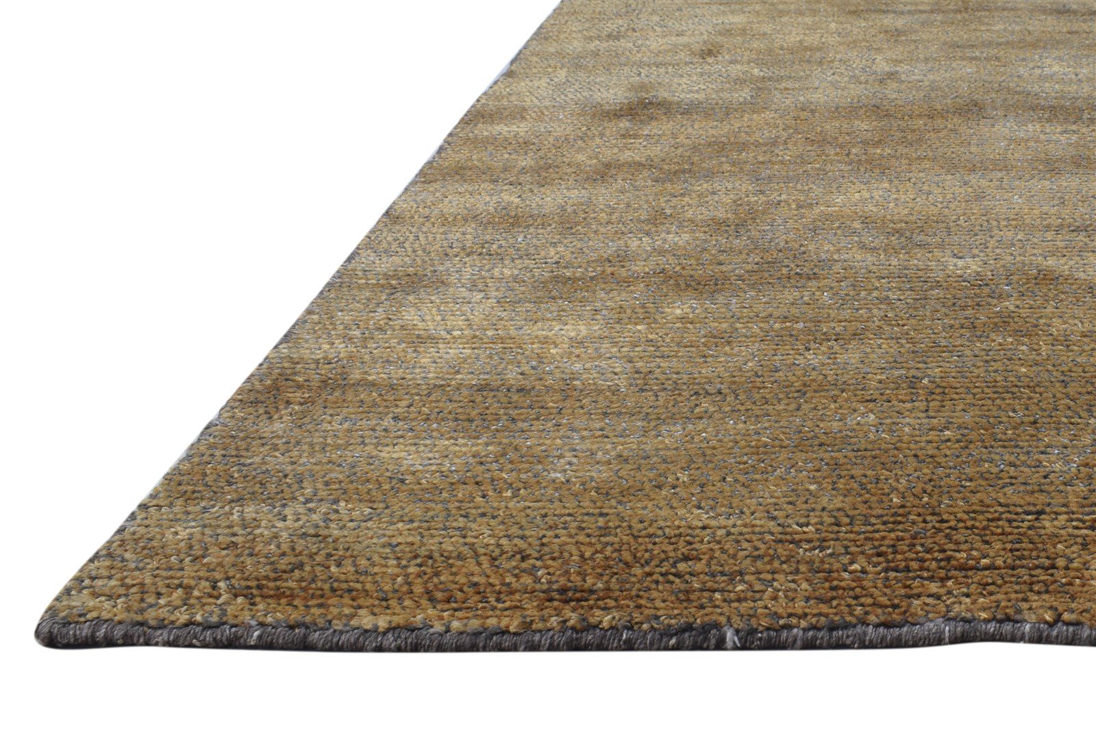 Jute Brown Rug 8' X 10' Modern Hand Woven Scandinavian Solid Large Carpet 