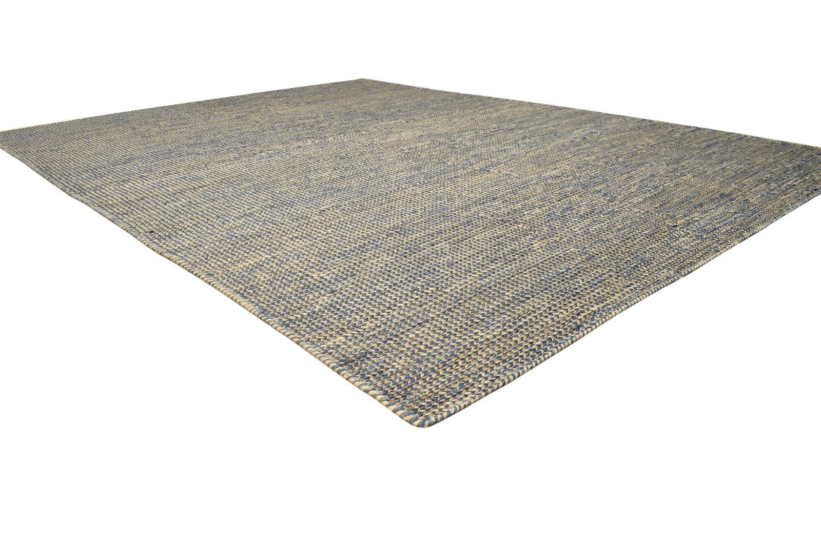 8' X 11' Rug Jute Brown Modern Hand Woven Scandinavian Solid Large Carpet 