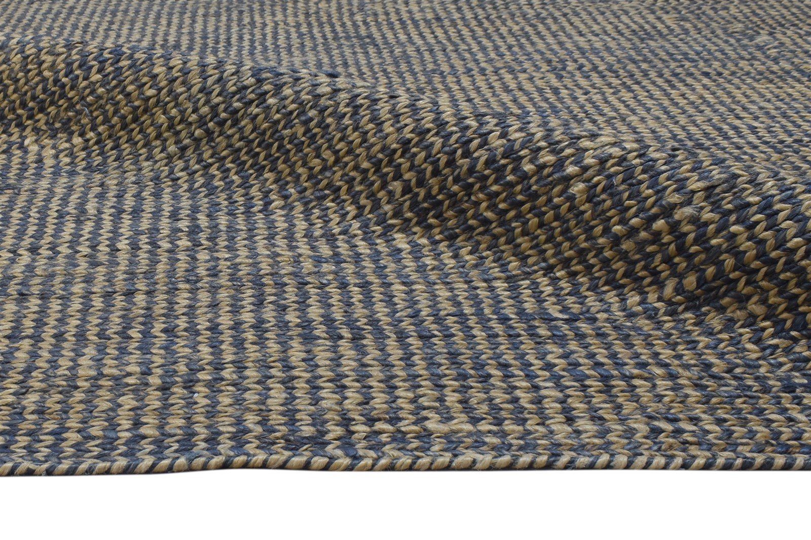 8' X 11' Rug Jute Brown Modern Hand Woven Scandinavian Solid Large Carpet 