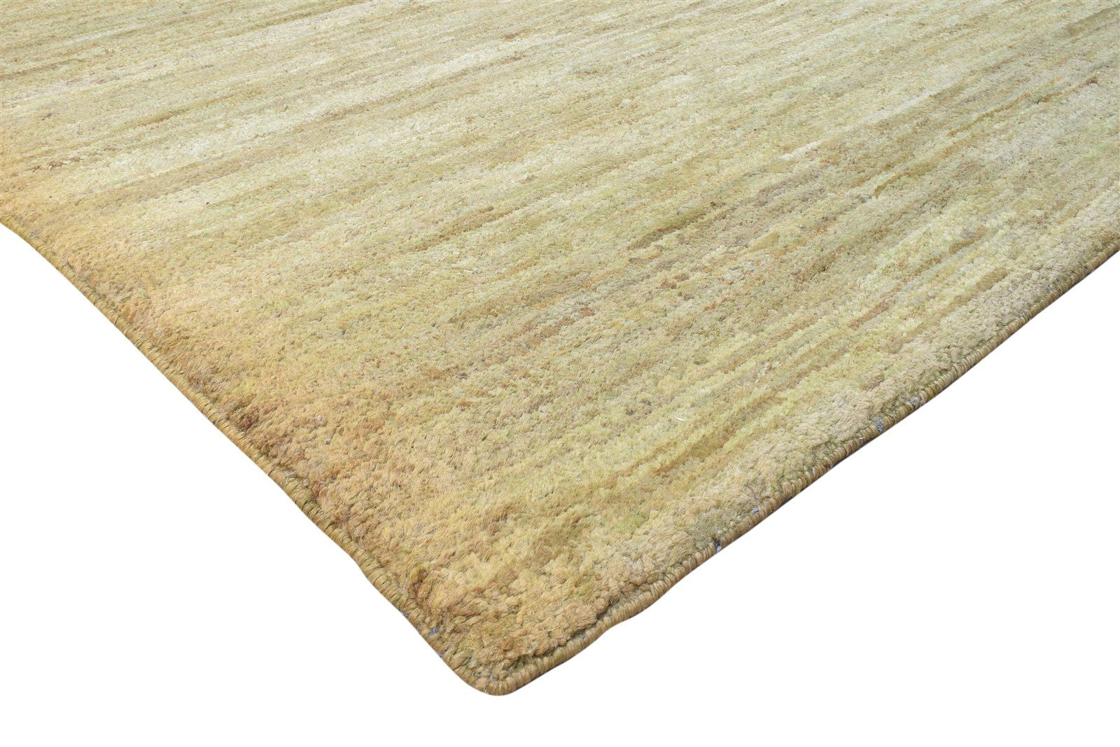 Beige Jute Rug 8' X 11' Modern Hand Knotted Scandinavian Solid Large Carpet 