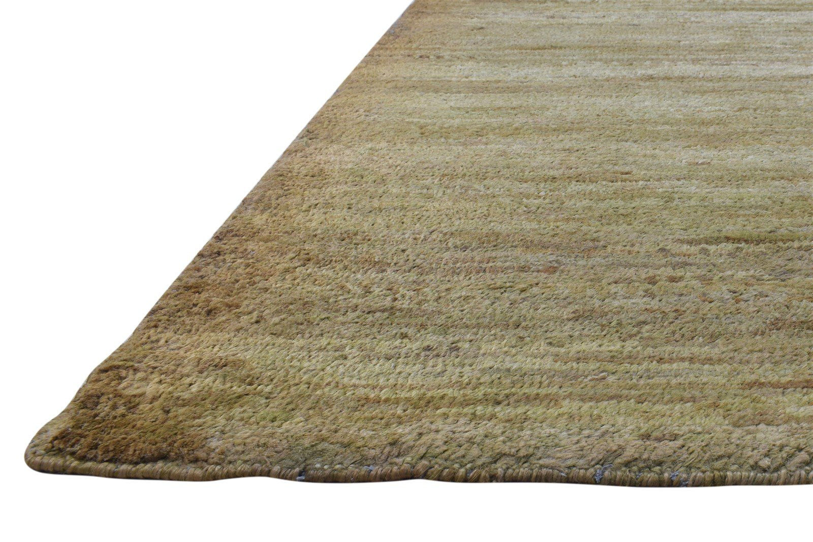 Beige Jute Rug 8' X 11' Modern Hand Knotted Scandinavian Solid Large Carpet 