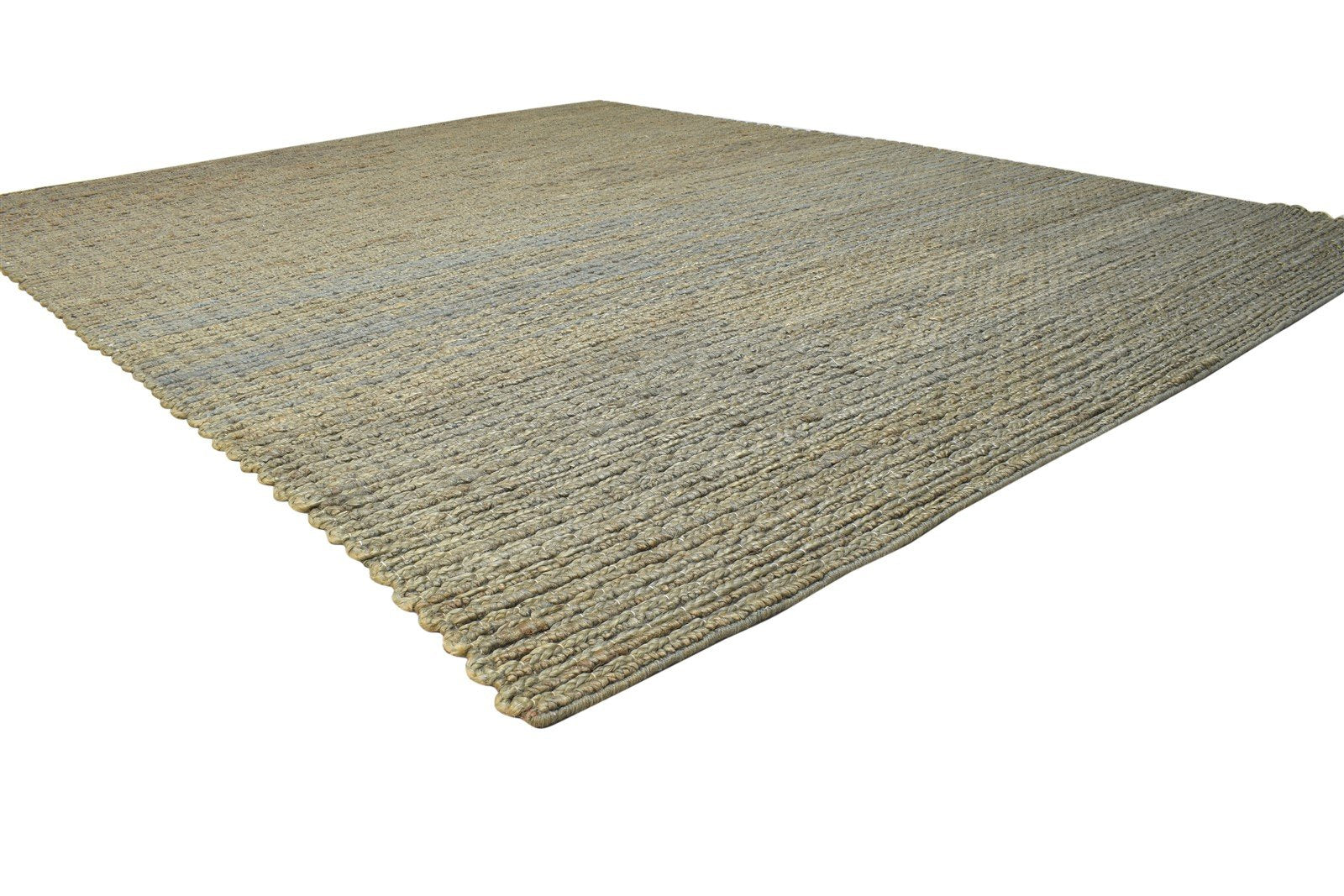 Hand Woven Brown Wool Rug 8' X 10' Modern Scandinavian Solid Large Carpet 