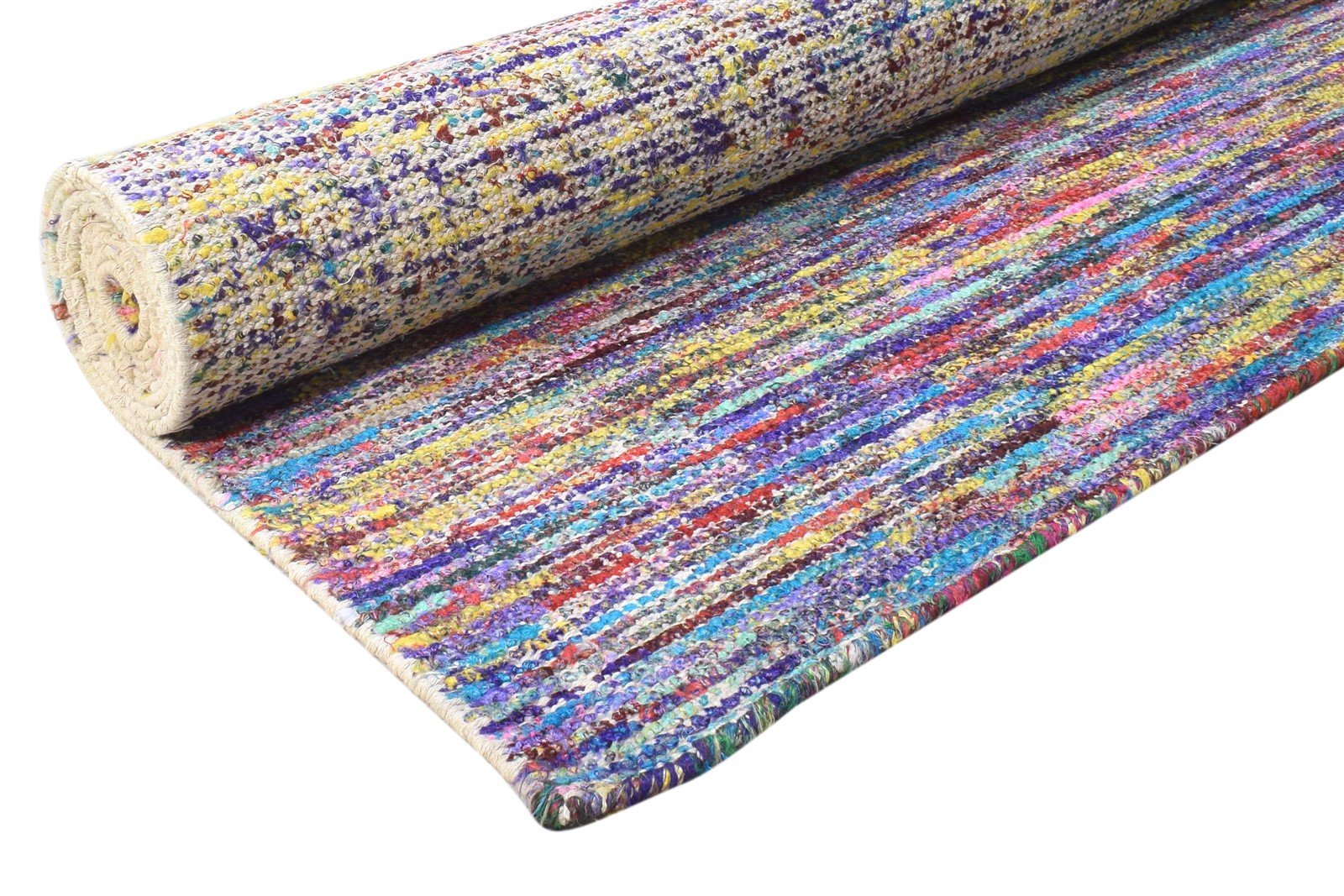 Rayon From Bamboo Multi Color Rug 8X10 Modern Hand Woven Bohemian Bohemian Large 