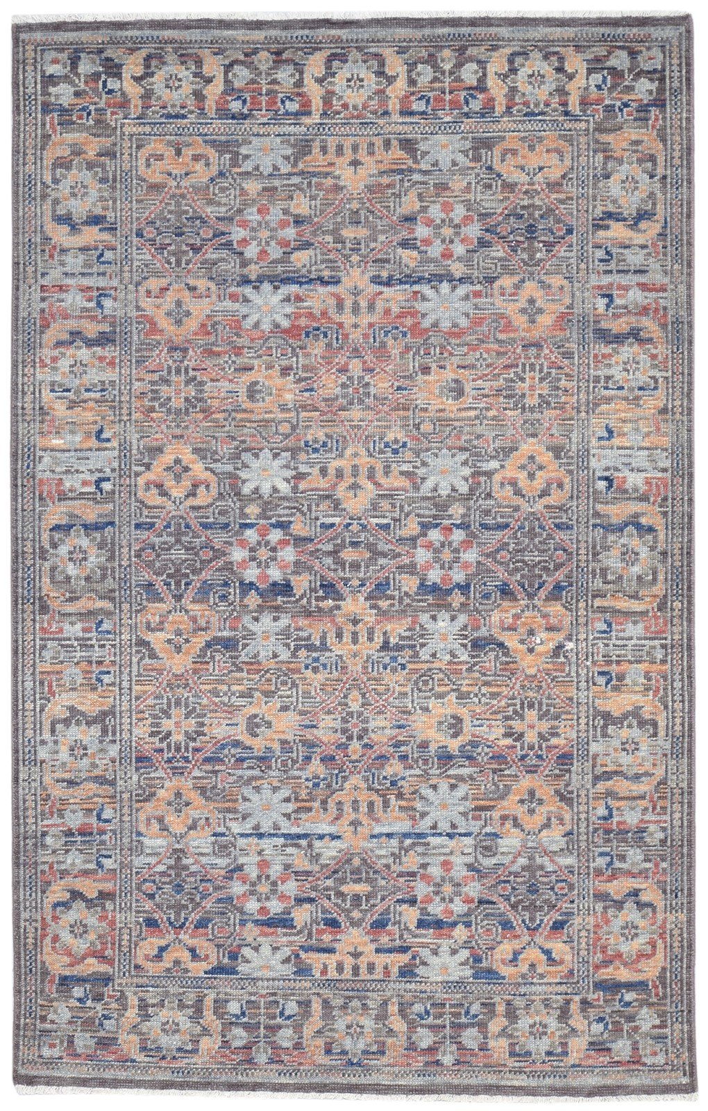 Hand Knotted Multi Color Wool Rug 5X8 Persian Bokhara Oriental Room Size Carpet 