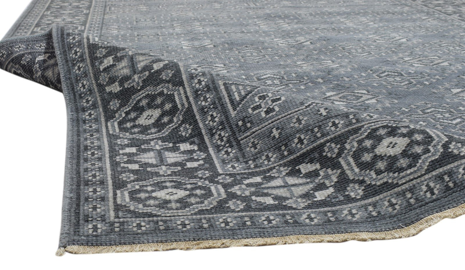 6' X 9' Rug Wool Grey Persian Hand Knotted Kazak Oriental Room Size Carpet 