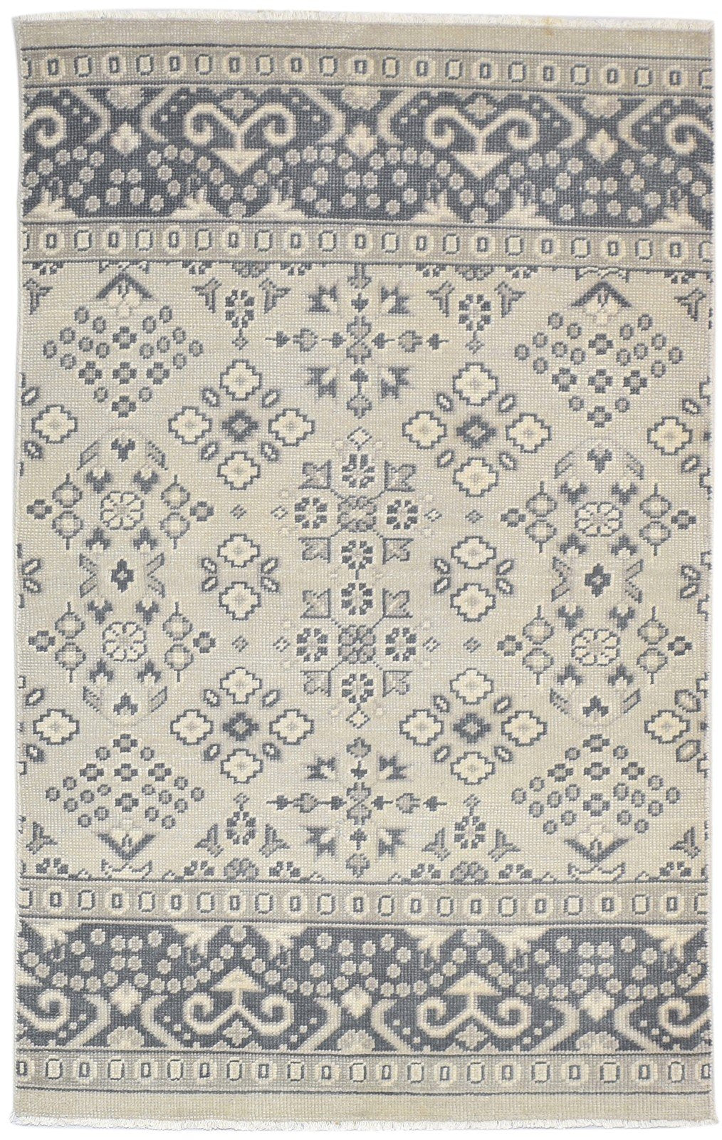 Wool Sand Rug 6' X 6' Persian Hand Knotted Kazak Oriental Room Size Carpet 