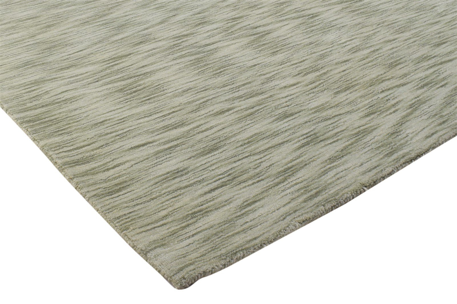 4' X 4' Rug Wool Sage Modern Hand Woven Scandinavian Solid Room Size Carpet 