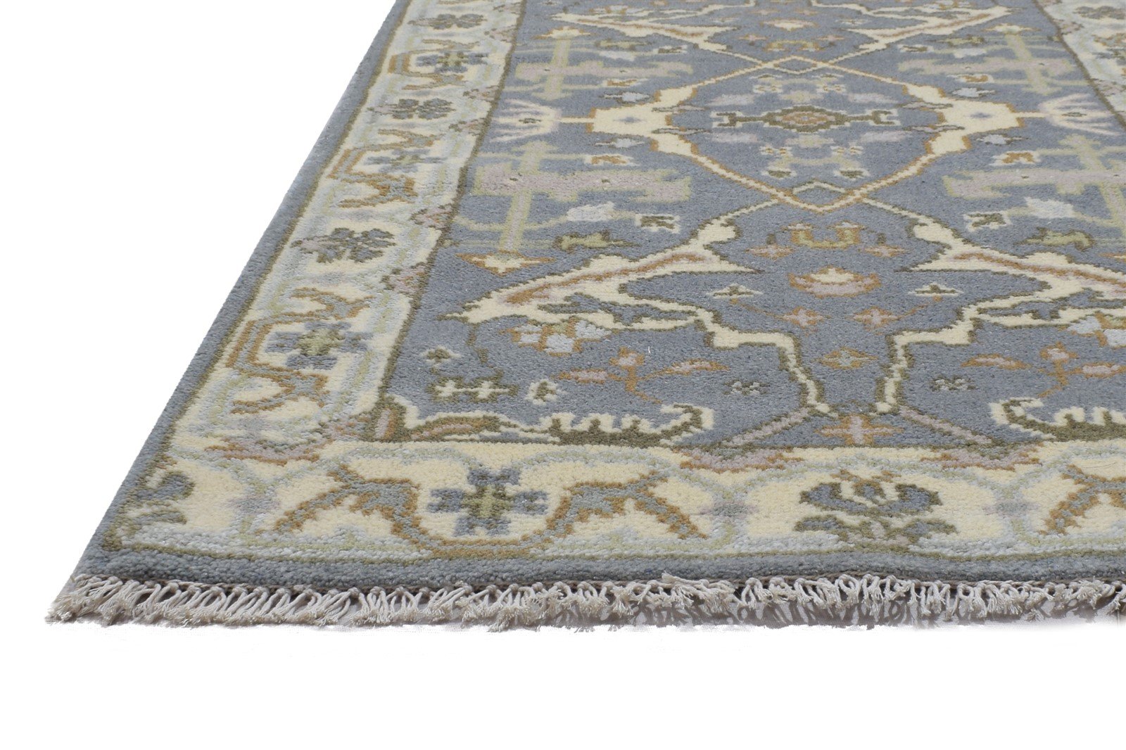 2'6 X 8' Rug Wool Grey Persian Hand Knotted Oushak Oriental Small Runner 