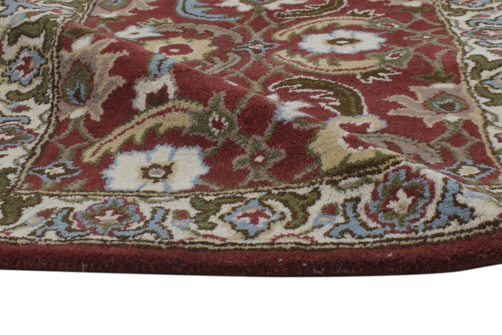 2' X 8' Rug Wool Red Persien Hand Tufted Kashan Oriental Small Runner 