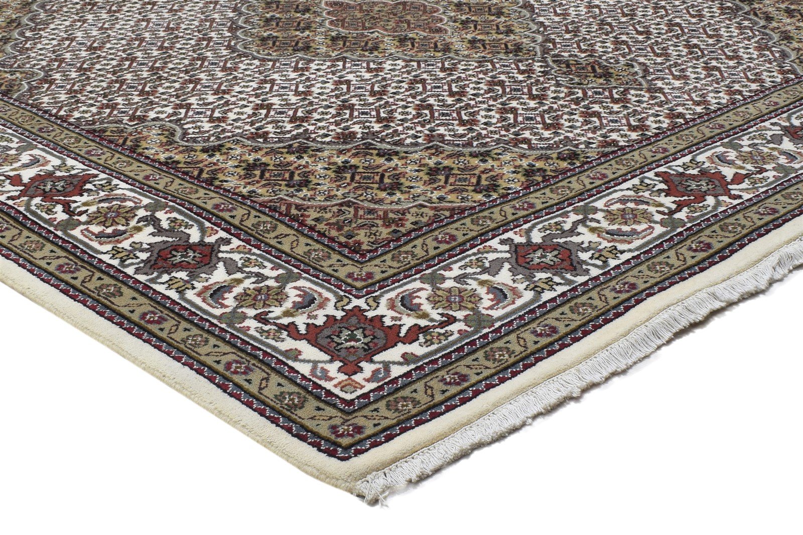 Wool Brown Rug 6' X 6' Persian Hand Knotted Bijar Oriental Room Size Carpet 