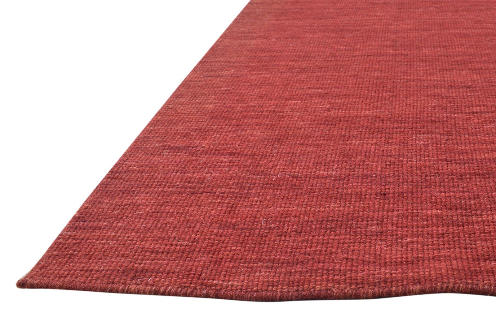 Rust Silk Rug 6' X 8' Modern Hand Woven Bohemian Solid Room Size Carpet 