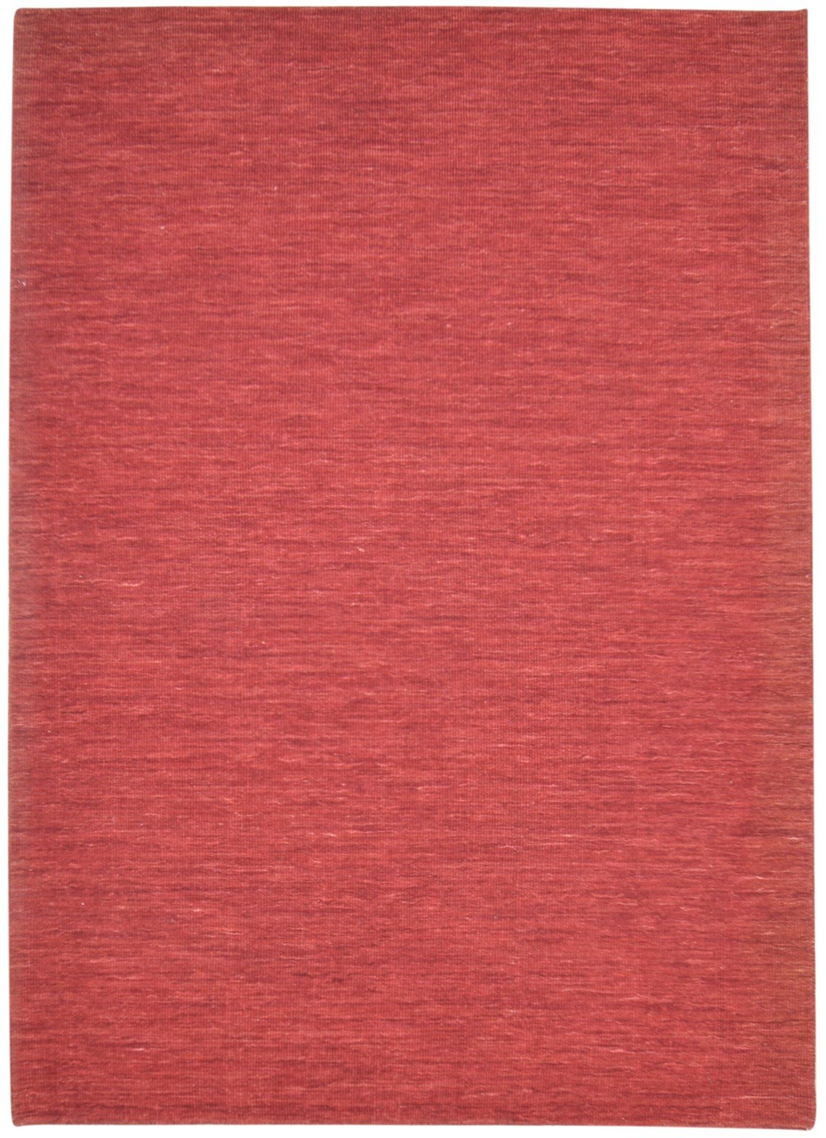 Rust Silk Rug 6' X 8' Modern Hand Woven Bohemian Solid Room Size Carpet 