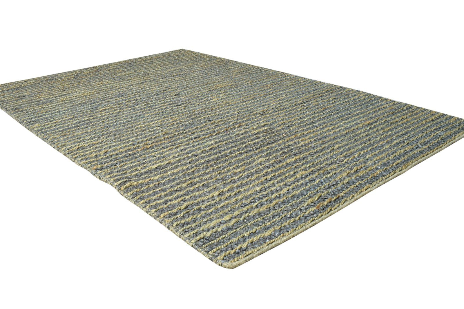 Silk Green Rug 4' X 6' Modern Hand Woven Scandinavian Solid Room Size Carpet 