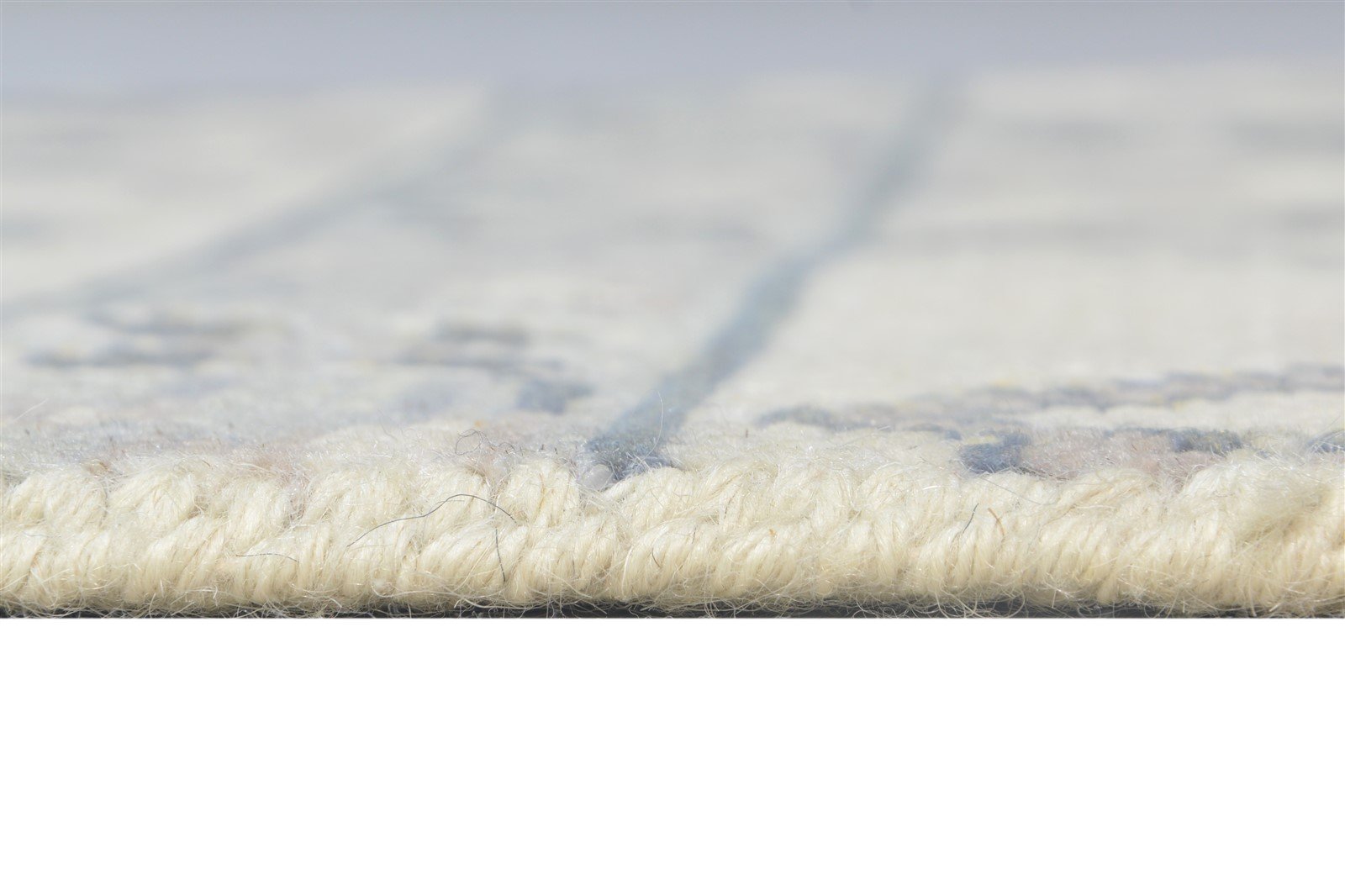 Wool Cream Rug 2' X 2' Persian Hand Knotted Oushak Oriental Small Carpet  Area Rug 