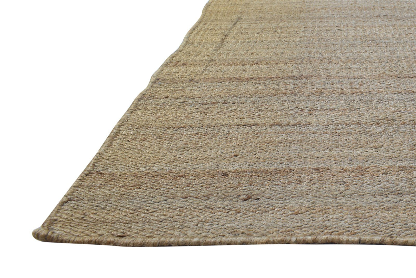 Jute Brown Rug 9' X 12' Modern Hand Woven Scandinavian Solid Extra Large Carpet 