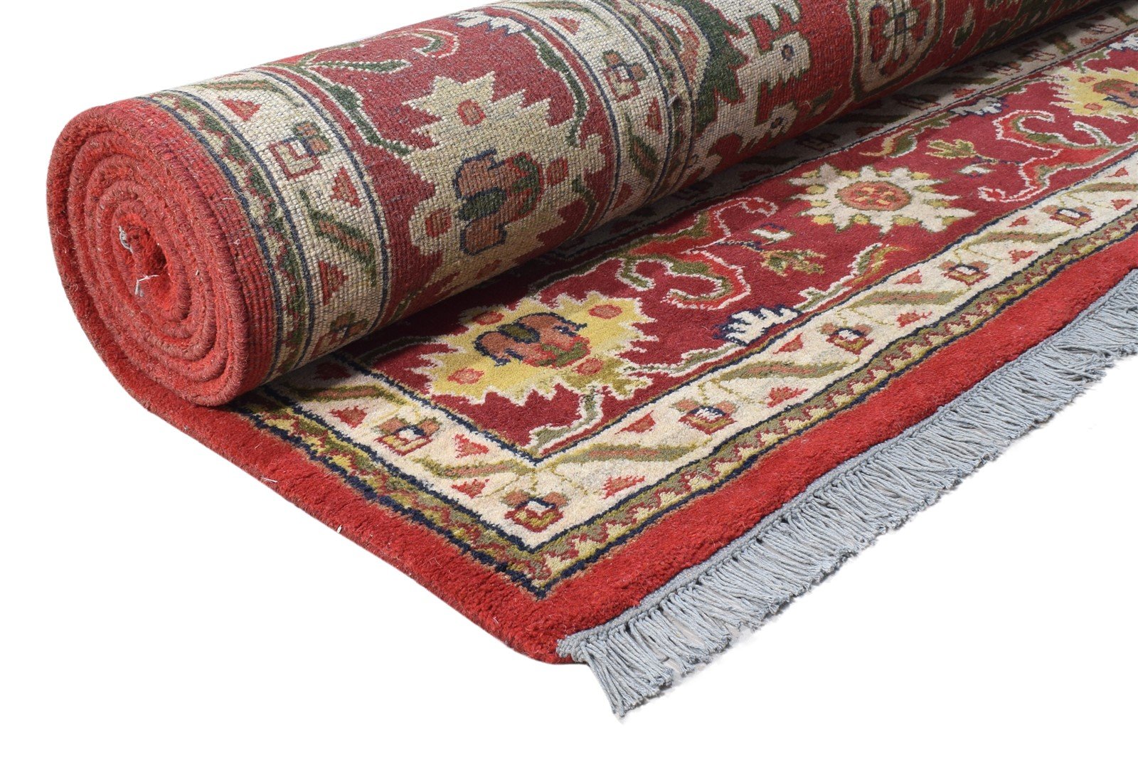 Red Wool Rug 8' X 10' Persian Hand Knotted Oushak Oriental Large Carpet 