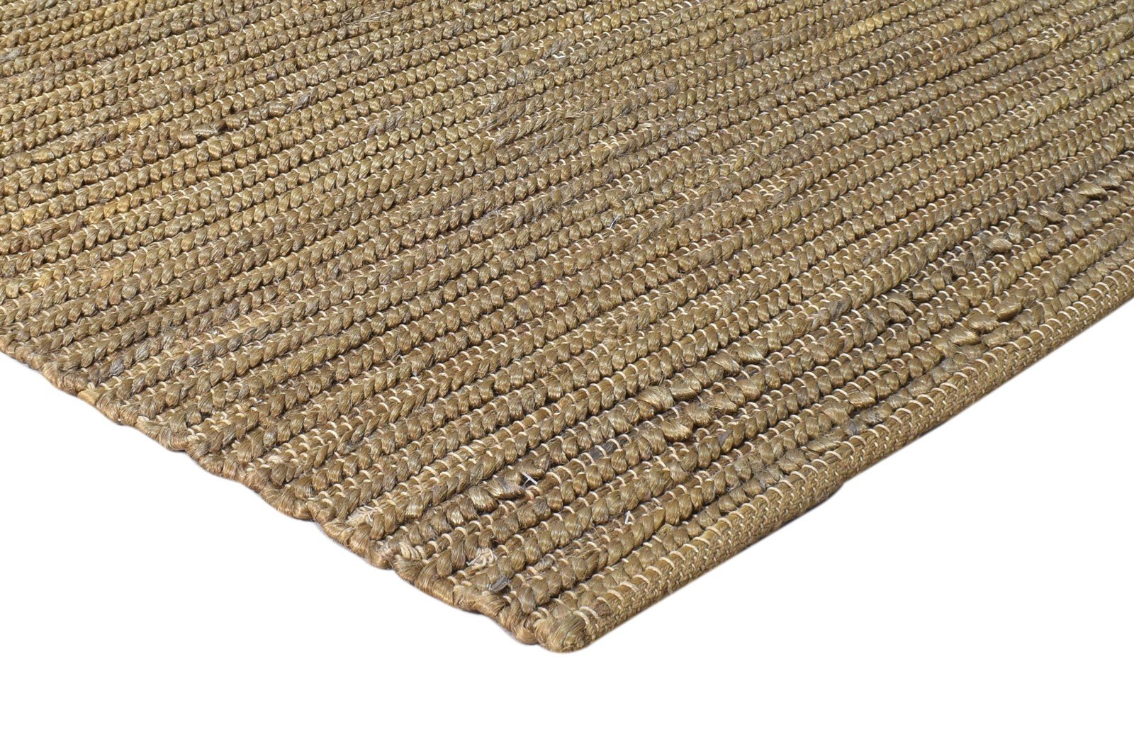 Brown Jute Rug 5' X 6' Persian Hand Woven Scandinavian Oriental Room Size Carpet 