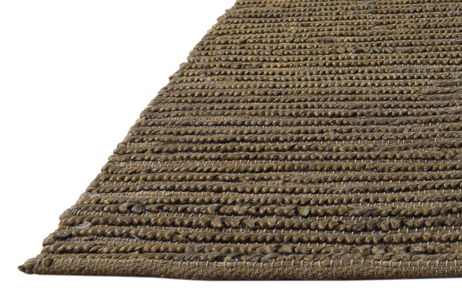 Brown Jute Rug 5' X 6' Persian Hand Woven Scandinavian Oriental Room Size Carpet 