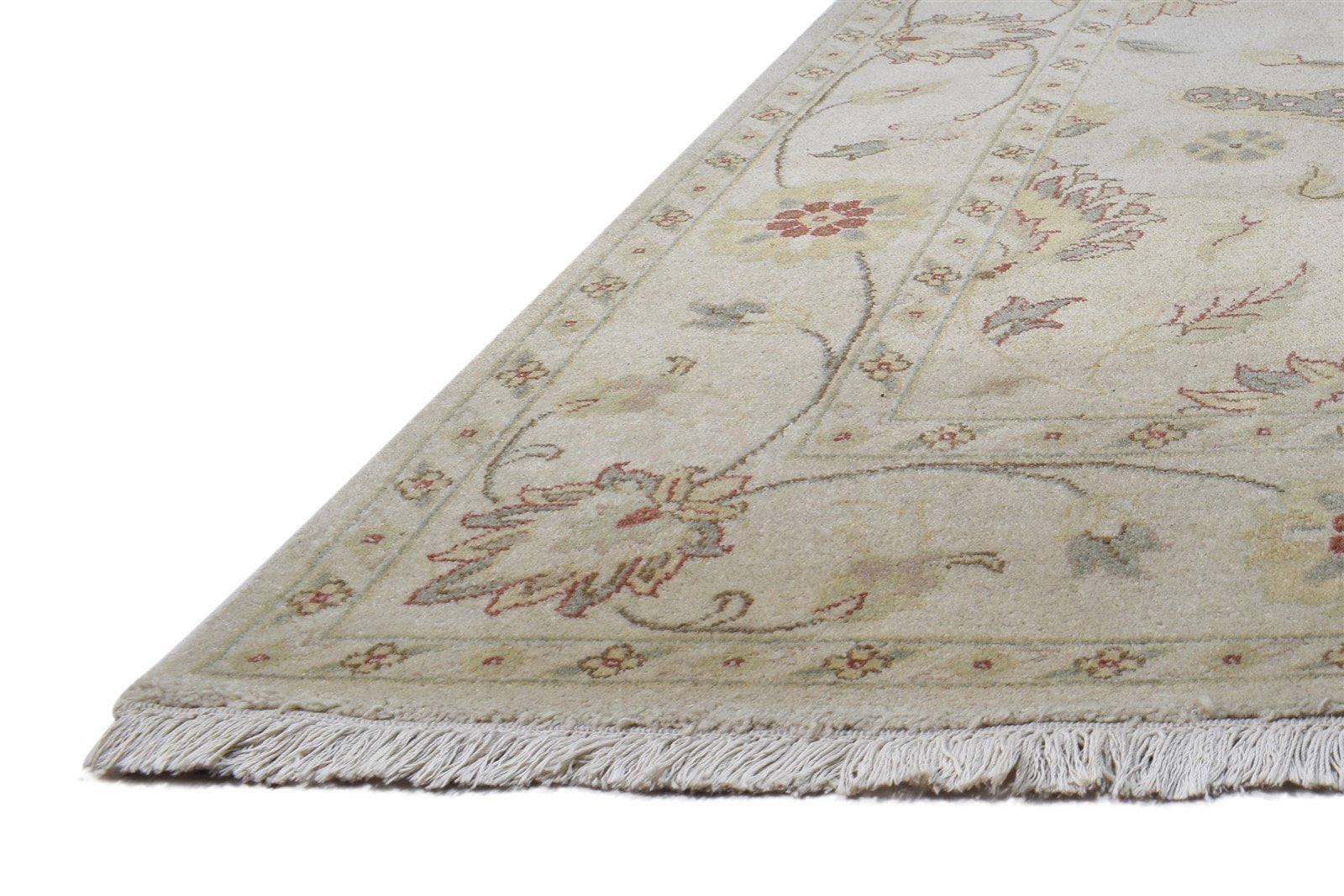 6' X 9' Rug Wool Beige Persian Hand Knotted Oushak Oriental Room Size Carpet 