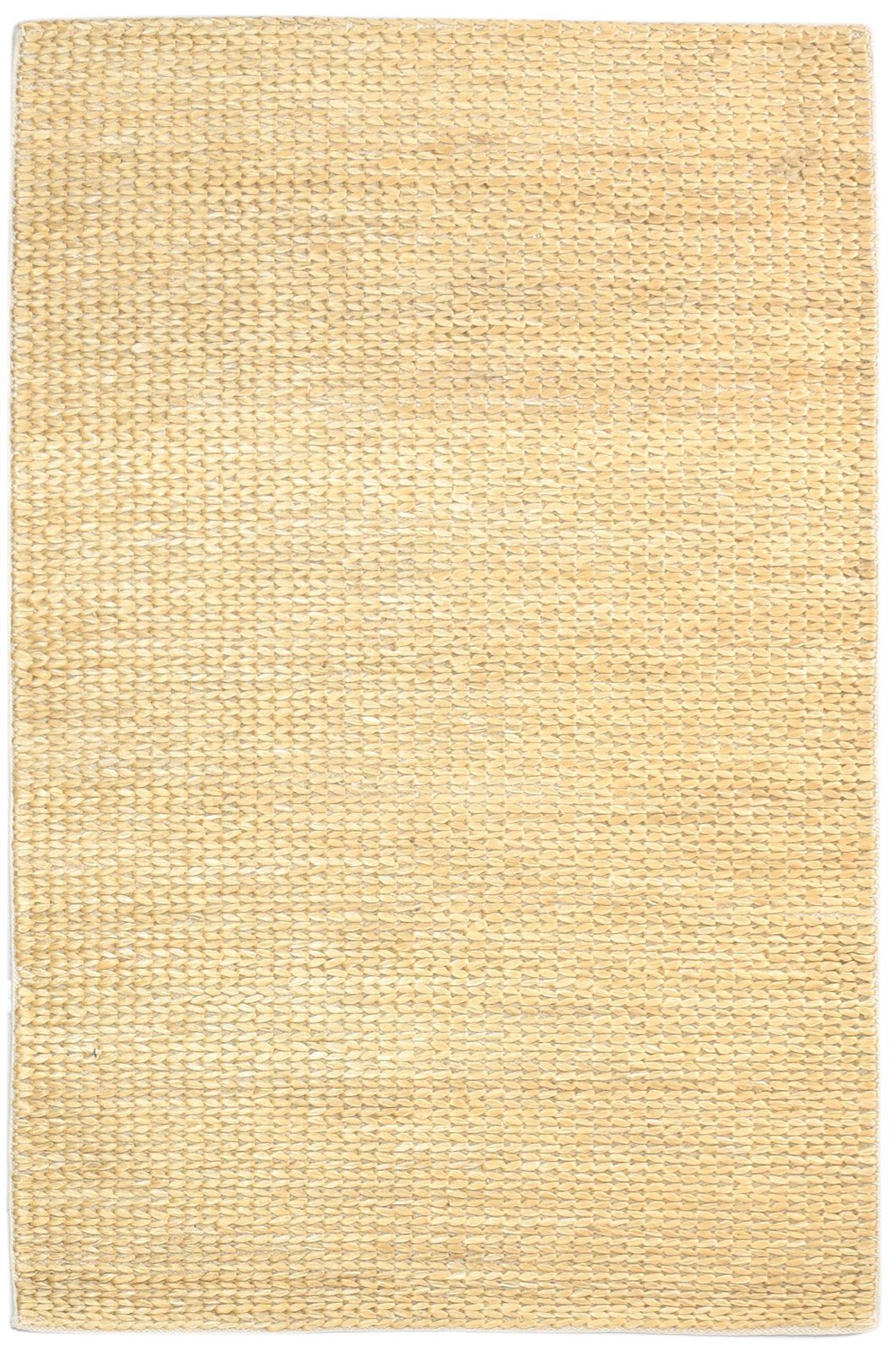 4' X 6' Rug Jute Beige Modern Hand Woven Scandinavian Solid Room Size Carpet 