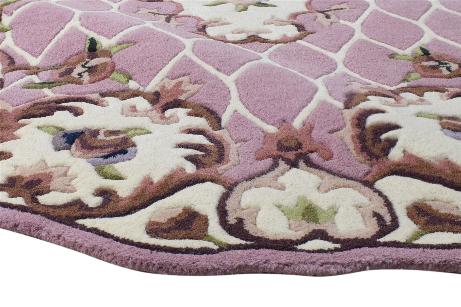 Pink Wool Rug 4' X 6' Persian Hand Tufted Abbuson Oriental Room Size Carpet 