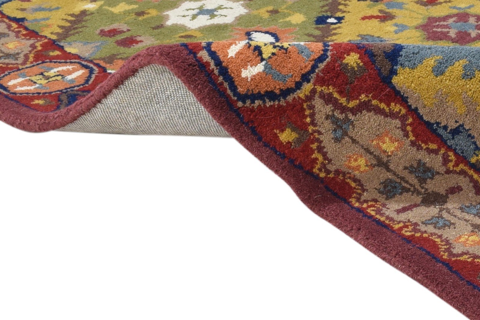 Wool Multi Color Rug 3' X 5' Persian Hand Tufted Bakhtiari Oriental Small Carpet 