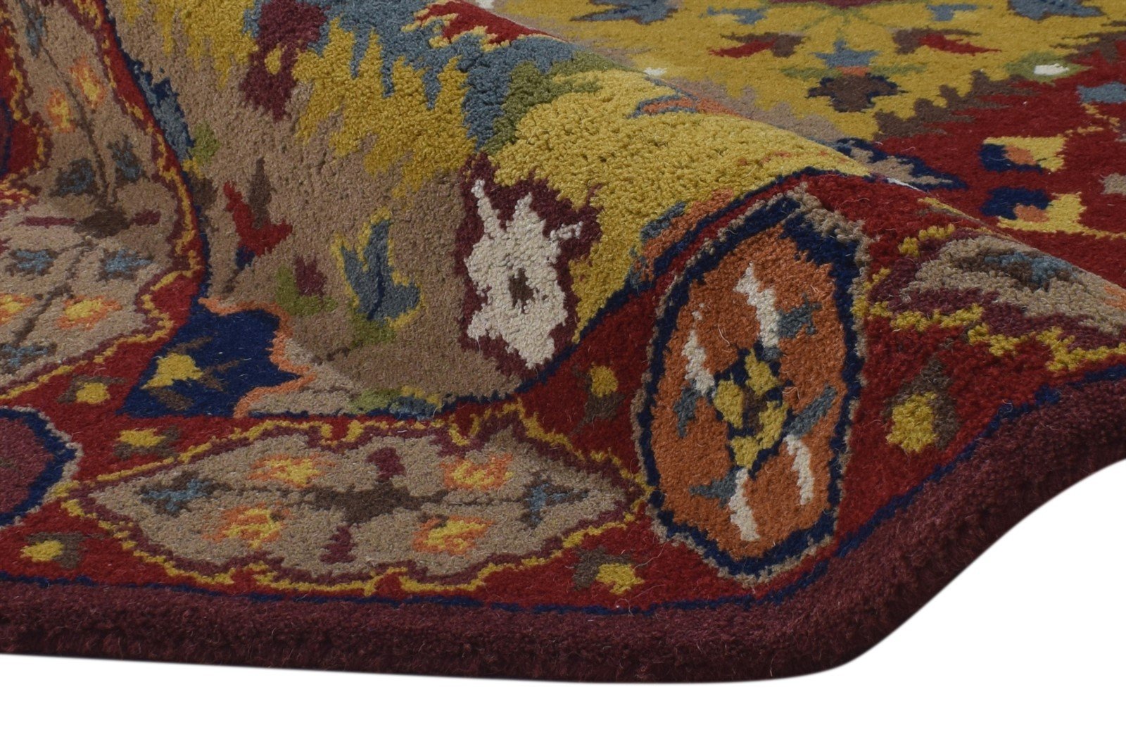 Wool Multi Color Rug 3' X 5' Persian Hand Tufted Bakhtiari Oriental Small Carpet 