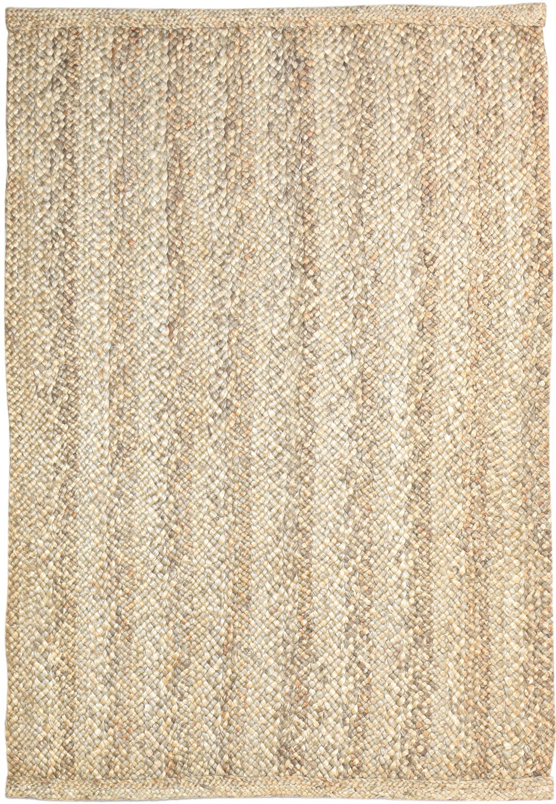 Jute Brown Rug 5' X 7' Modern Hand Woven Scandinavian Solid Room Size Carpet 