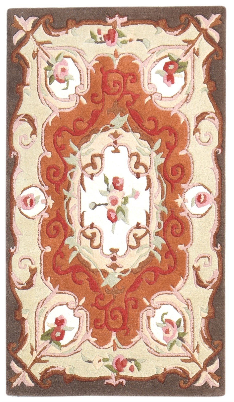 Wool Cream Rug 3' X 5' Persian Hand Tufted Abbuson Oriental Small Carpet 