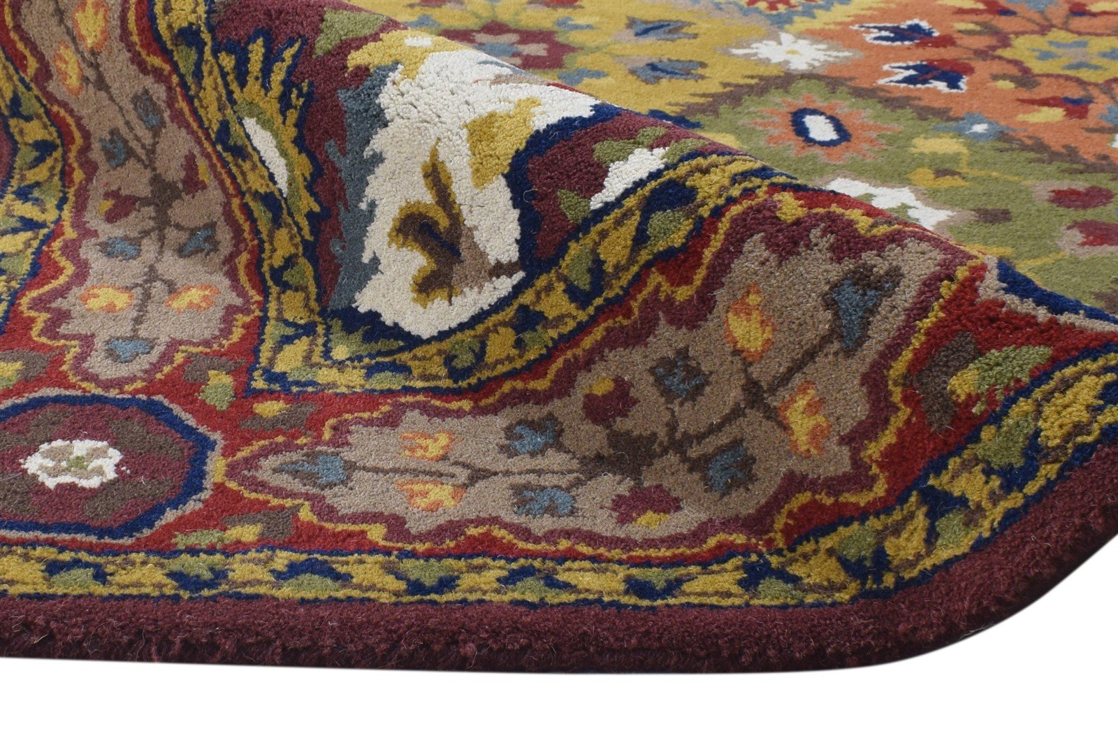 Hand Tufted Rust Wool Rug 4' X 6' Persian Kazak Oriental Room Size Carpet 