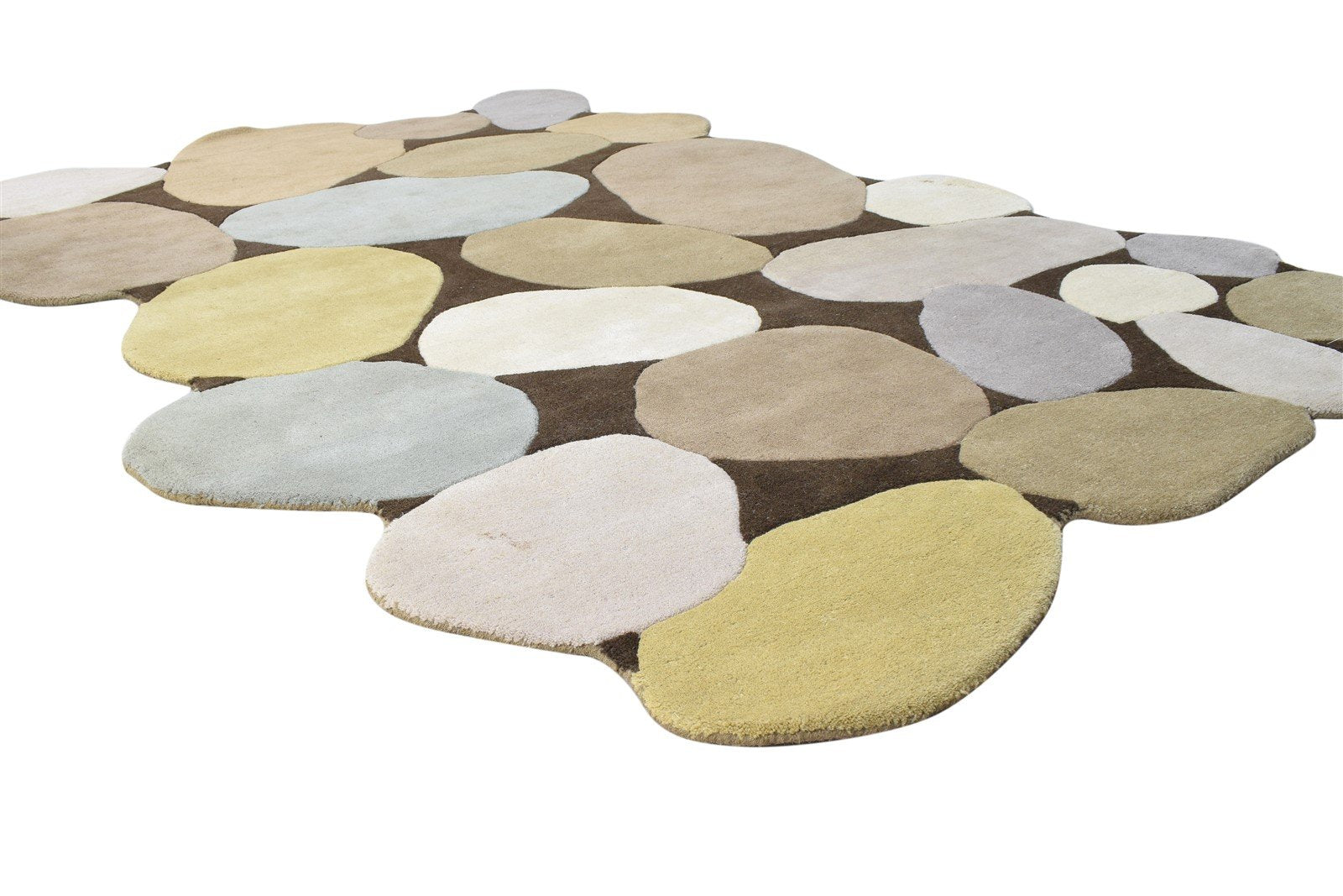 Wool Multi Rug 5' X 8' Modern Hand Tufted French Abstract Room Size Carpet 