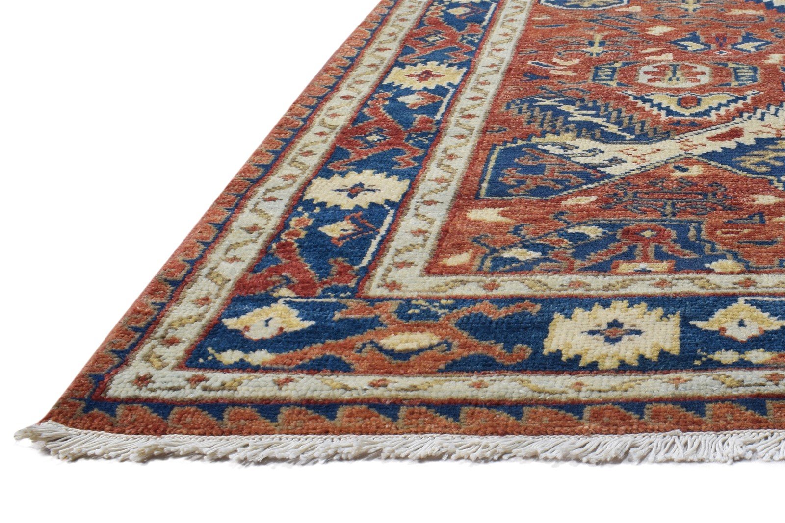 4' X 8' Rug Wool Red Persian Hand Knotted Kazak Oriental Room Size Runner 