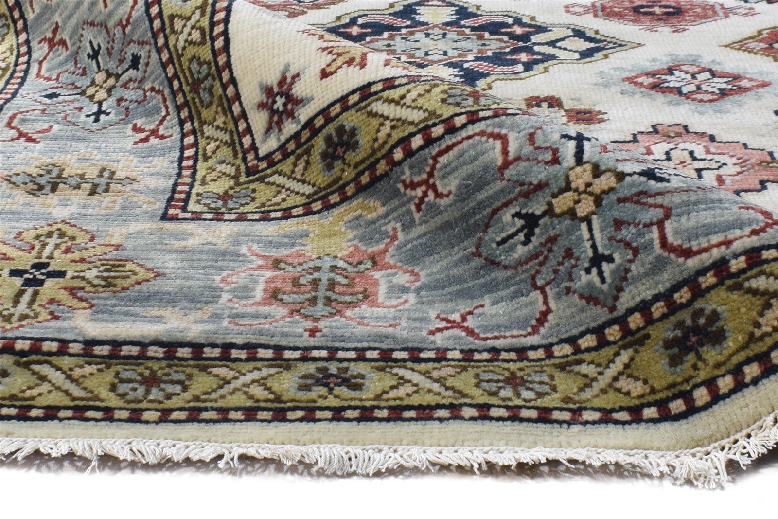 6' X 9' Rug Wool Beige Persian Hand Knotted Oushak Oriental Room Size Carpet 