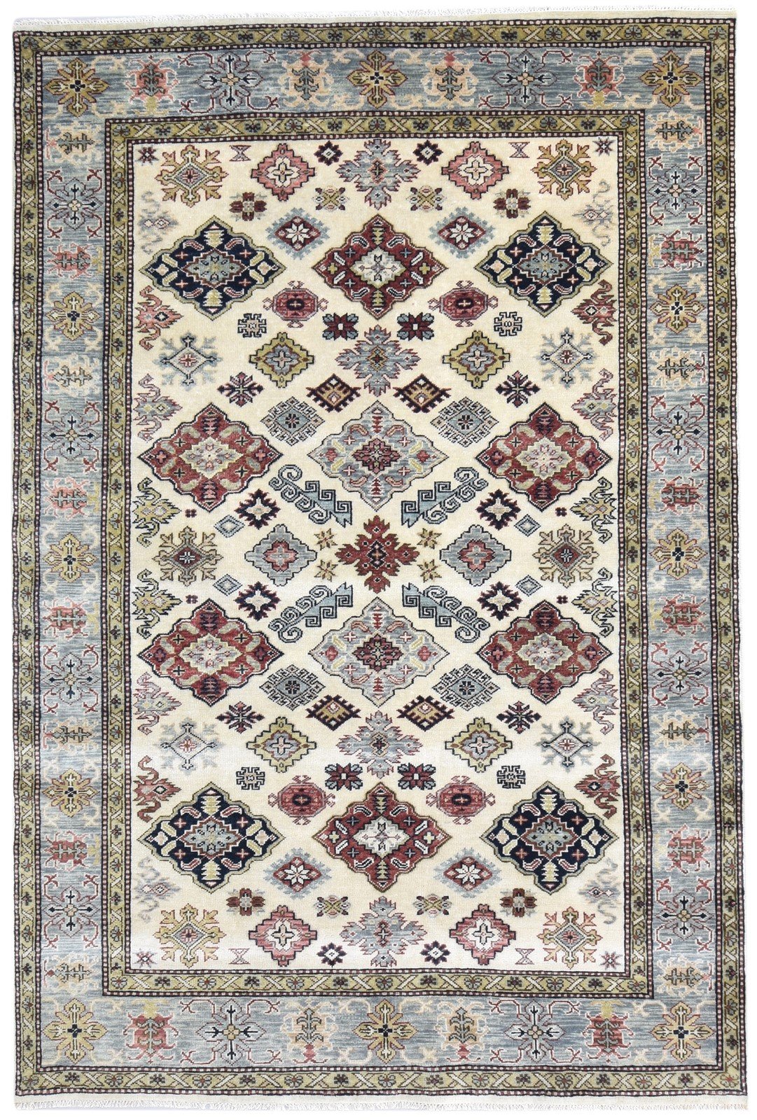 6' X 9' Rug Wool Beige Persian Hand Knotted Oushak Oriental Room Size Carpet 