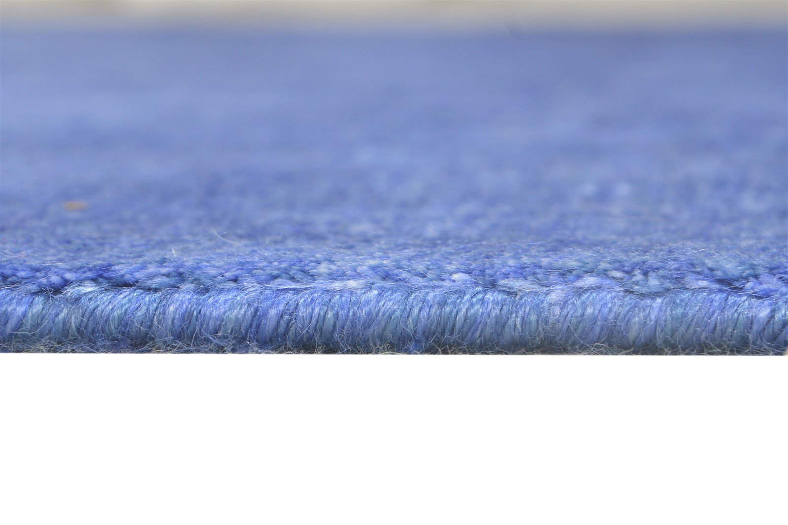 5' X 8' Rug Wool / Silk Blue Modern Handloom Bohemian Solid Room Size Carpet 