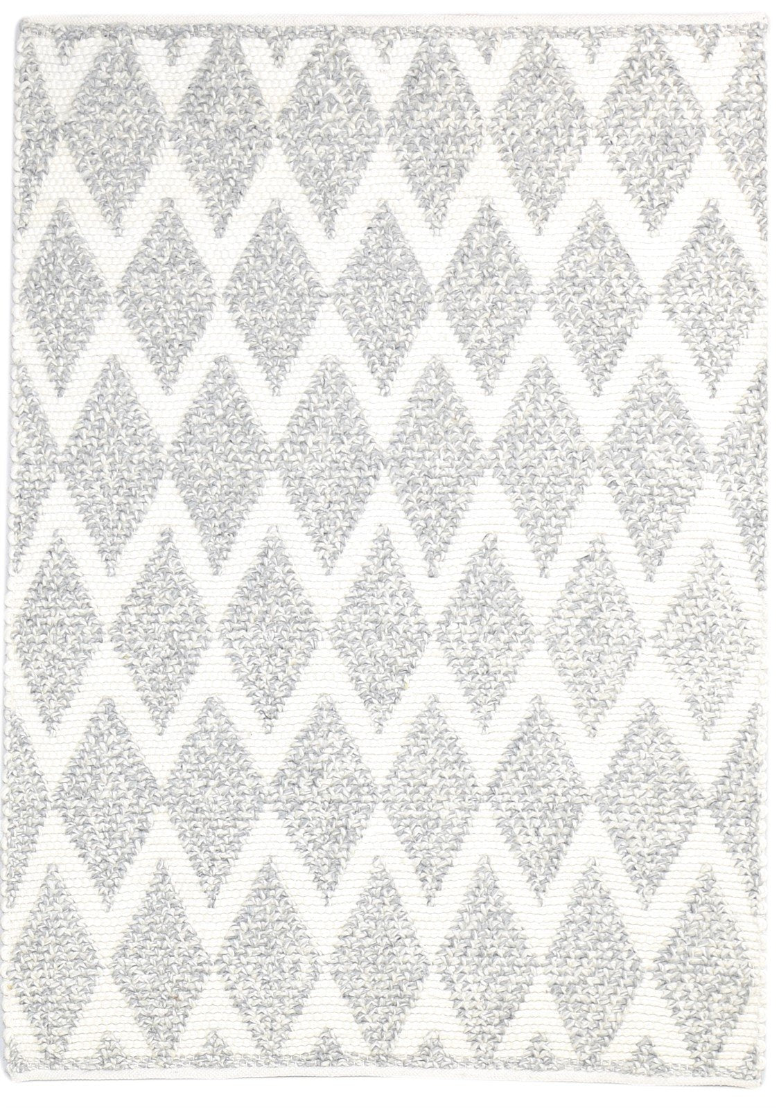 4' X 6' Rug Wool Grey Modern Hand Woven Scandinavian Nordic Room Size Carpet 