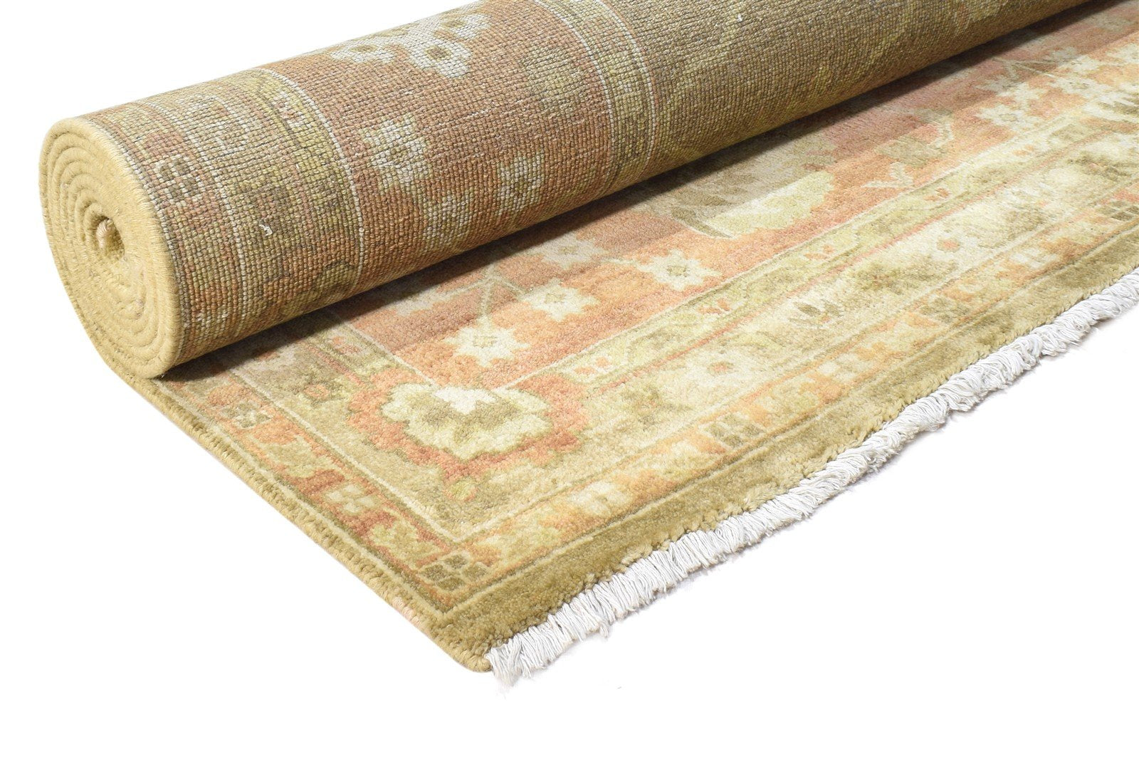 8' X 10' Rug Wool Sage Persian Hand Knotted Oushak Oriental Large Carpet  Area Rug 