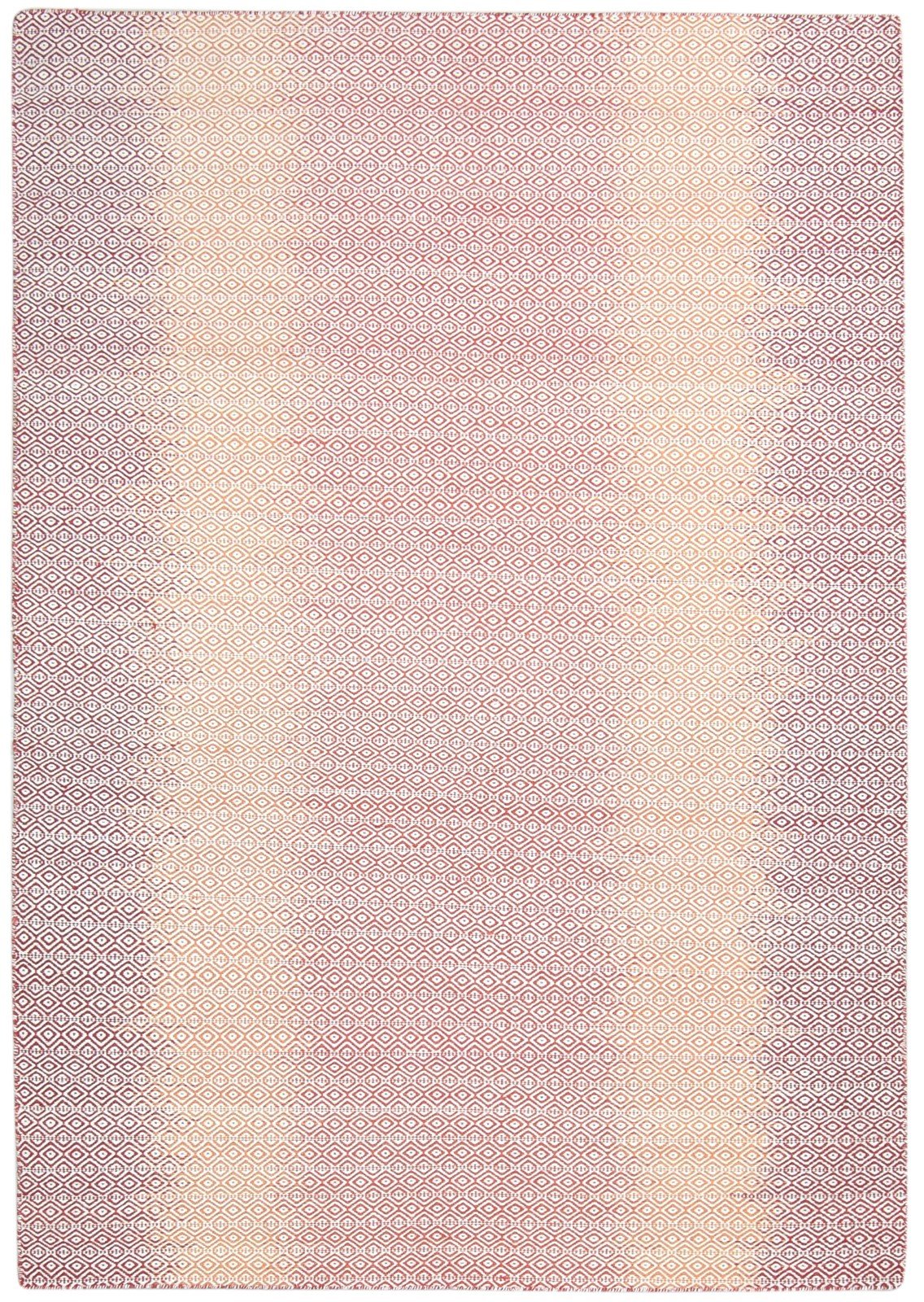 Wool Purple Rug 6' X 8' Modern Dhurrie Shibori Ombre Room Size Carpet 