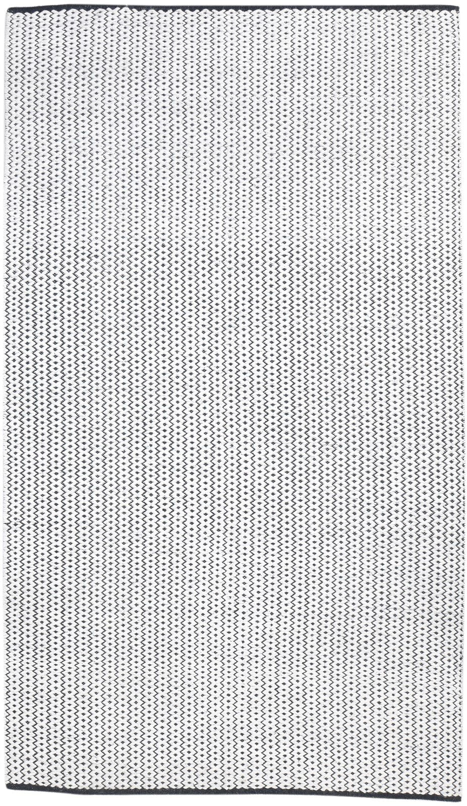 Ivory Wool Rug 5' X 8' Modern Dhurrie Scandinavian Nordic Room Size Carpet 