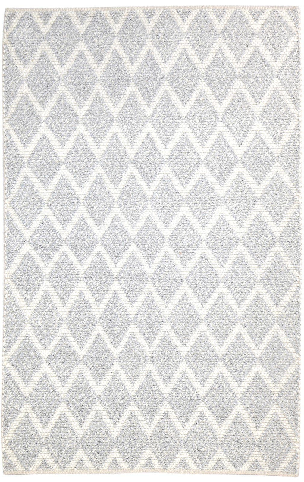 Grey Wool Rug 5' X 8' Modern Hand Woven Scandinavian Chevron Room Size Carpet 